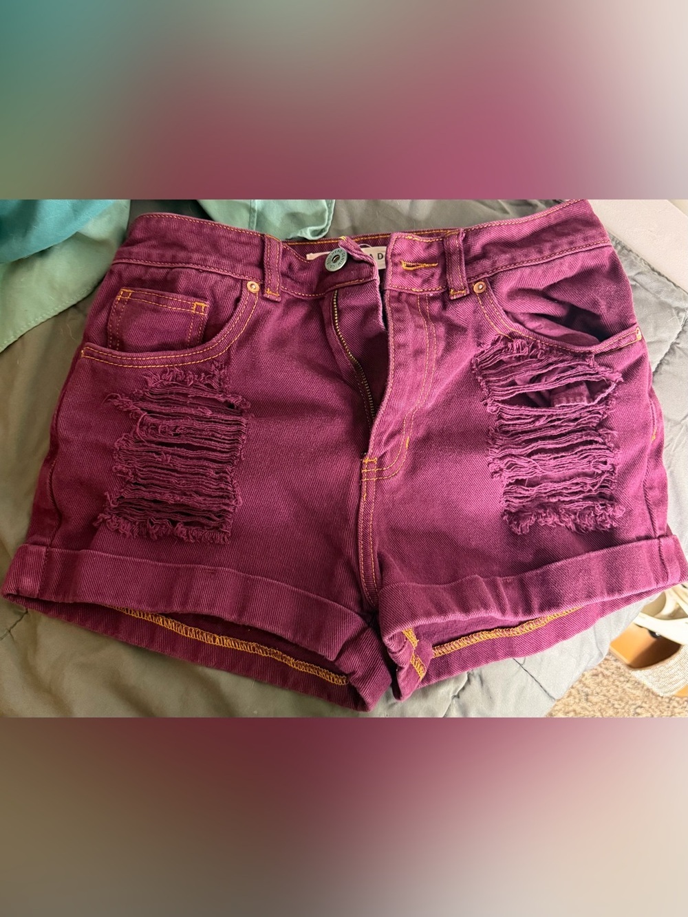 Bullhead Ripped Denim Shorts